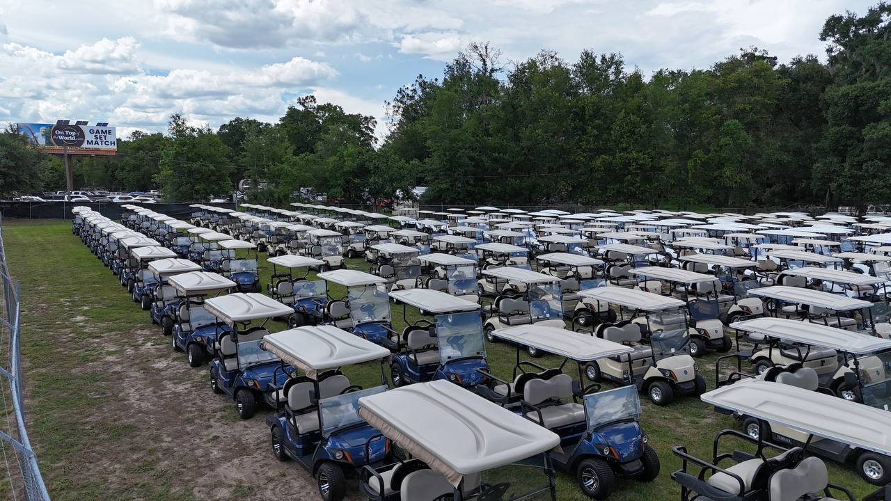 Large Golf Cart Fleet - Aerial View 5
